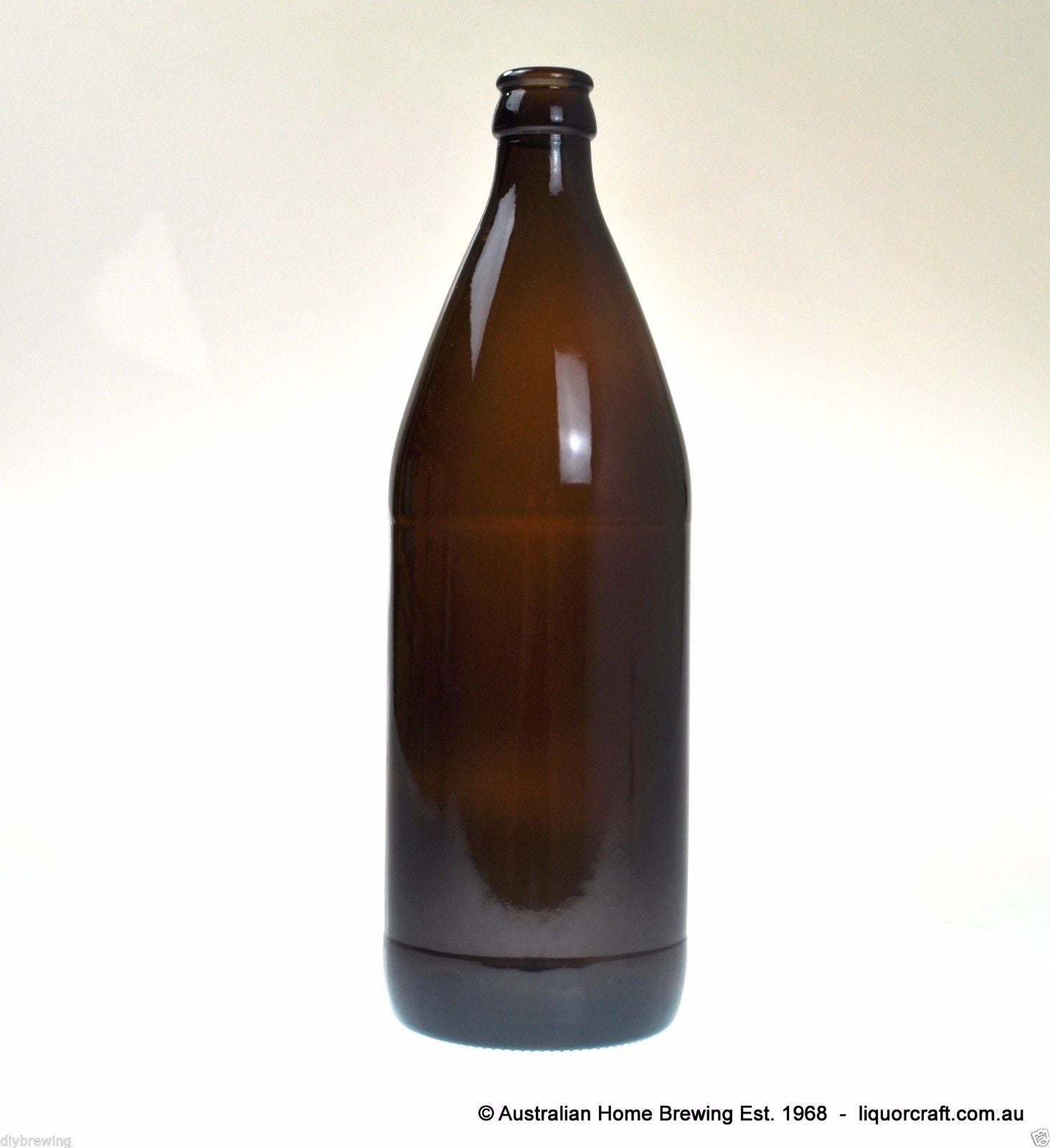 Beer Bottle 750ml HEAVY Amber Glass ctn 12