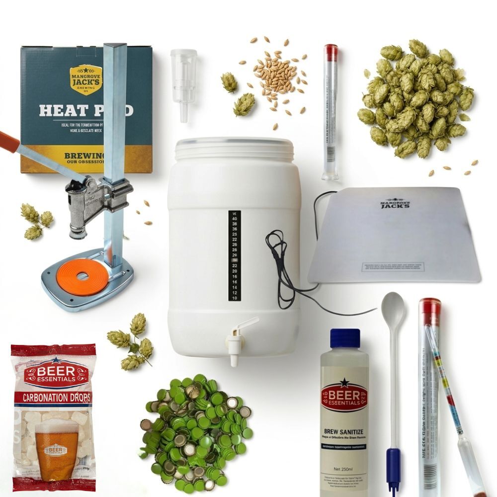 AHB Super Deluxe Starter Beer Making Kit - Bench Capper