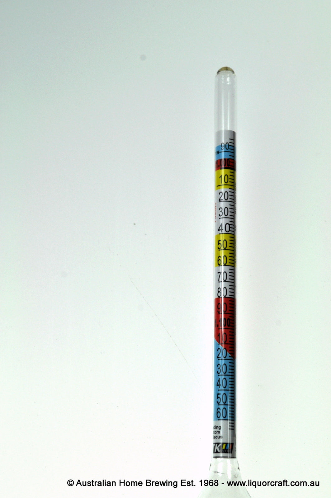 Hydrometer 3 scale spirit / beer / wine (4TK)