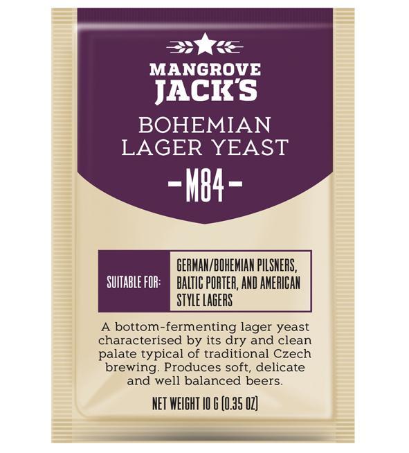 Mangrove Jacks Beer Yeast Bohemian Lager Yeast M84 — brewing yeast for homebrewing