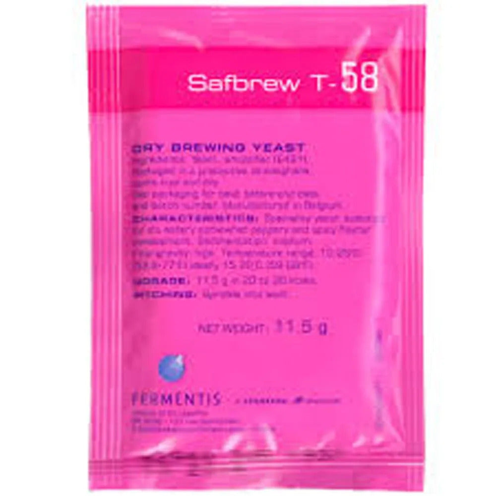 SAF Ale yeast T-58 11g — brewing yeast for homebrewing