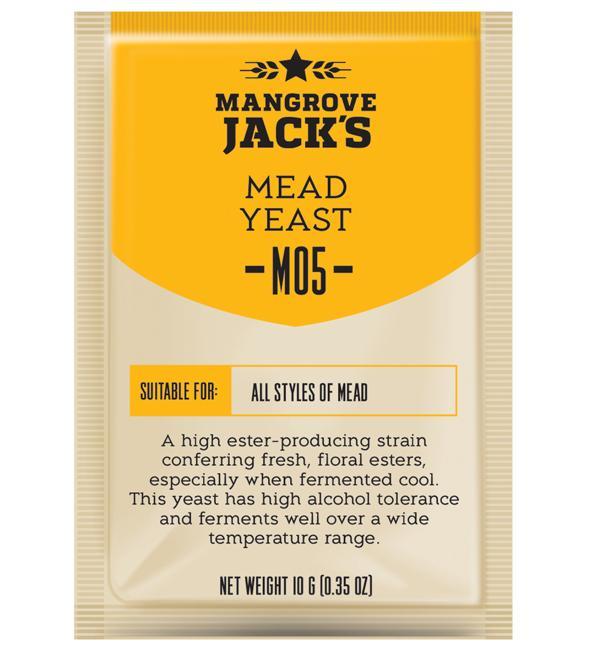Mangrove Jacks Beer Yeast Mead M05 — brewing yeast for homebrewing
