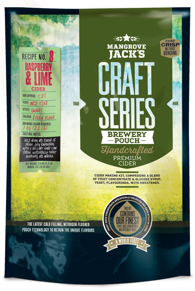 Mangrove Jacks Craft Series Cider Raspberry & Lime