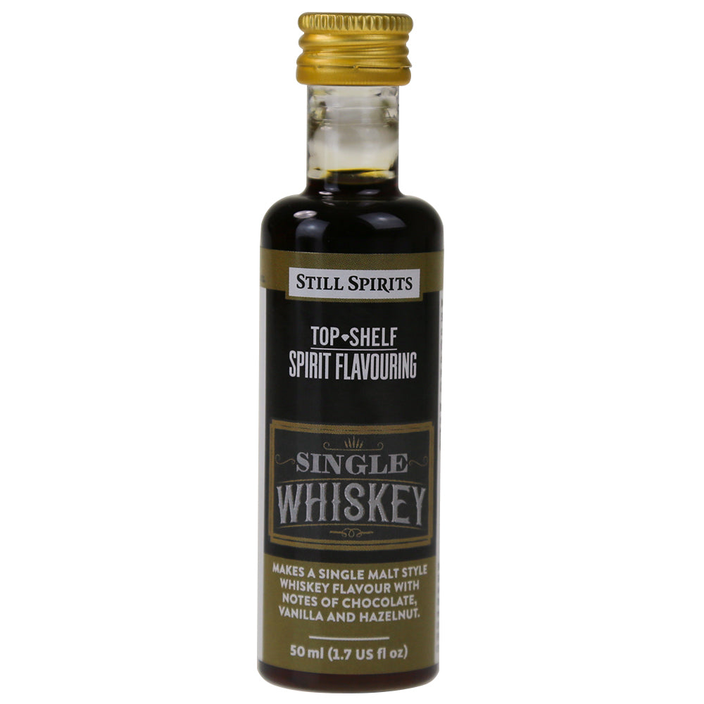 Still Spirits Top Shelf Single Whiskey (former Single Malt Scotch) Essence — Whiskey spirit essence for home distilling