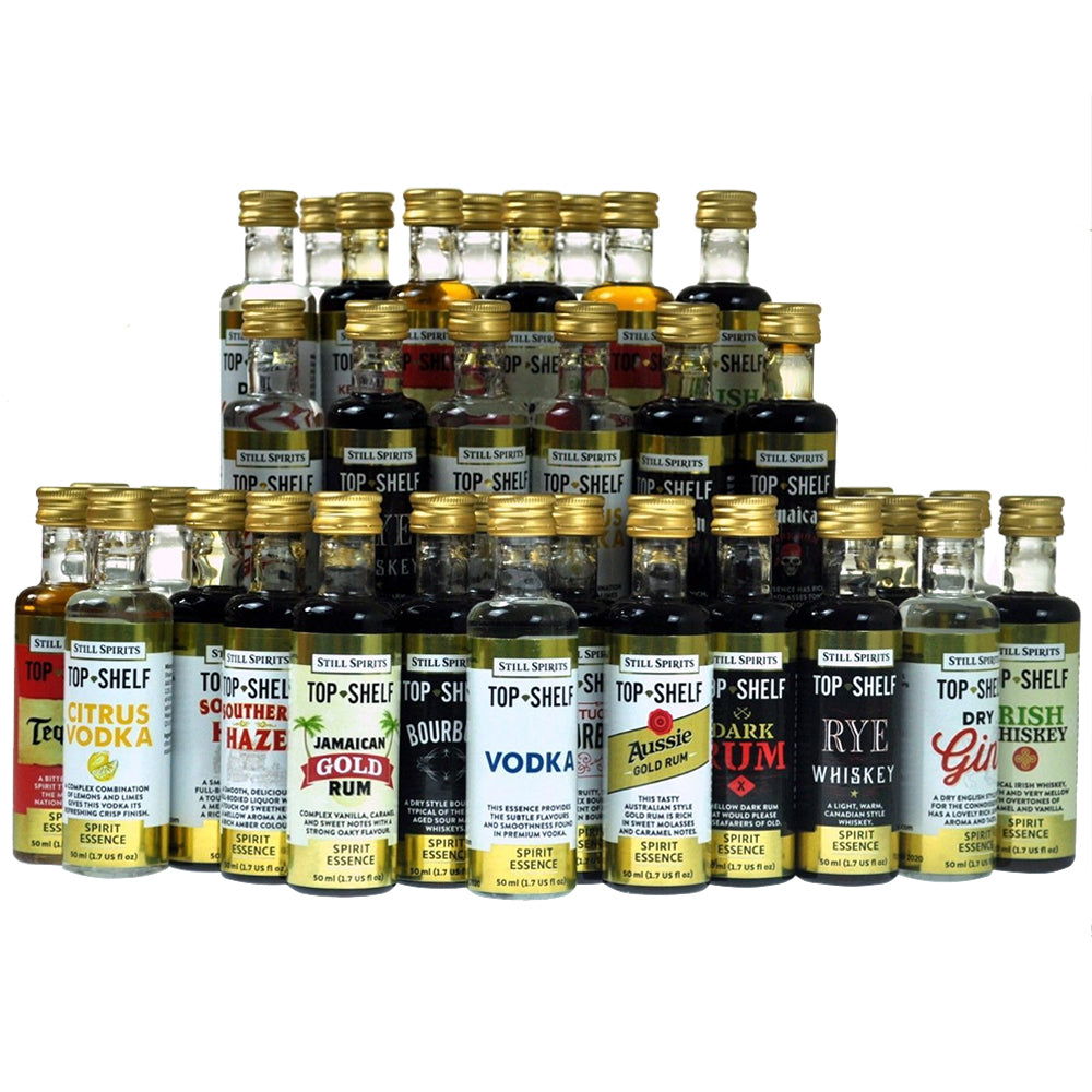 Still Spirits Top Shelf Essences ANY mix 15 OF CHOICE — spirit essence for home distilling