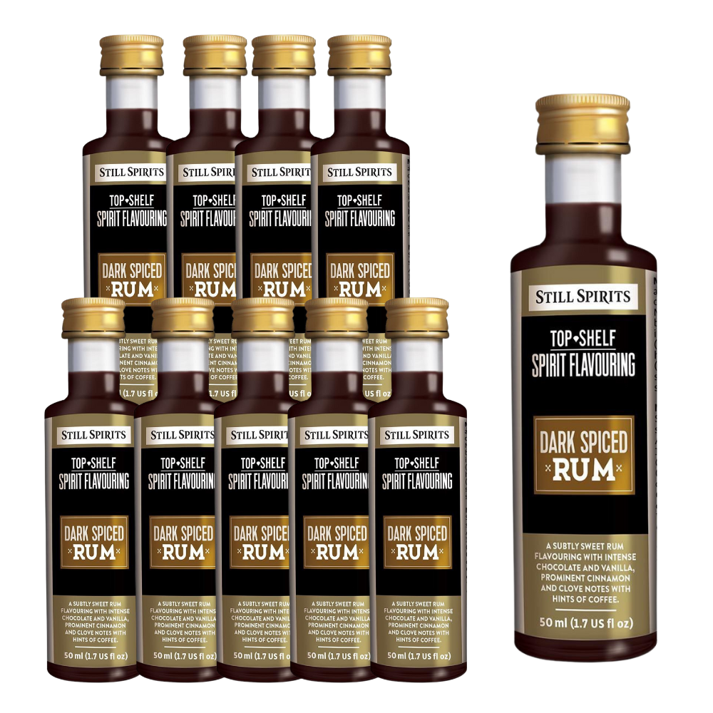 10x Still Spirits Top Shelf Dark Spiced Rum Essence