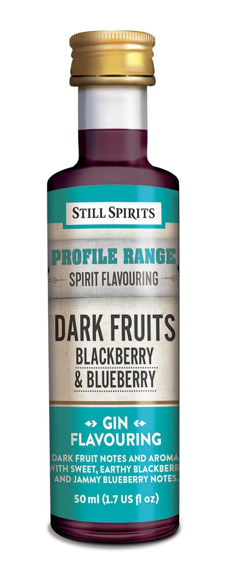 Still Spirits Gin Dark Fruits Blackberry and Blueberry - Profile range