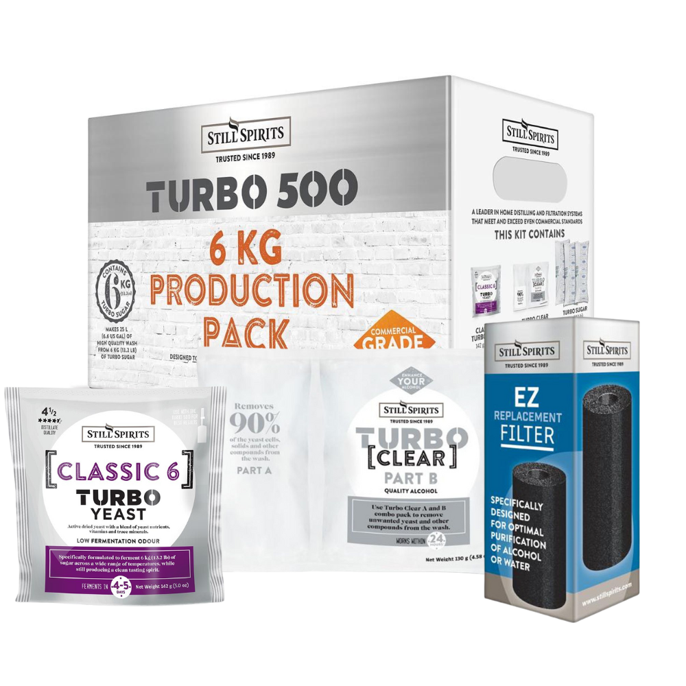 Spirit Production Pack 6kg Classic EZ with Classic 6, Turbo Clear, EZ Cartridge — brewing additive for homebrewing