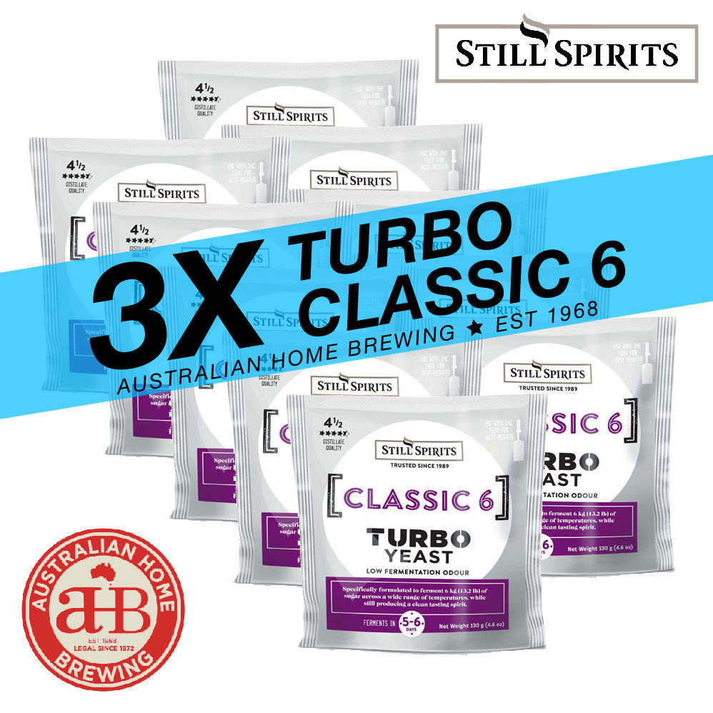 Still Spirits Classic 6 3 Pack - Turbo Yeast, Turbo Carbon & Turbo Clear | 3 x 25L