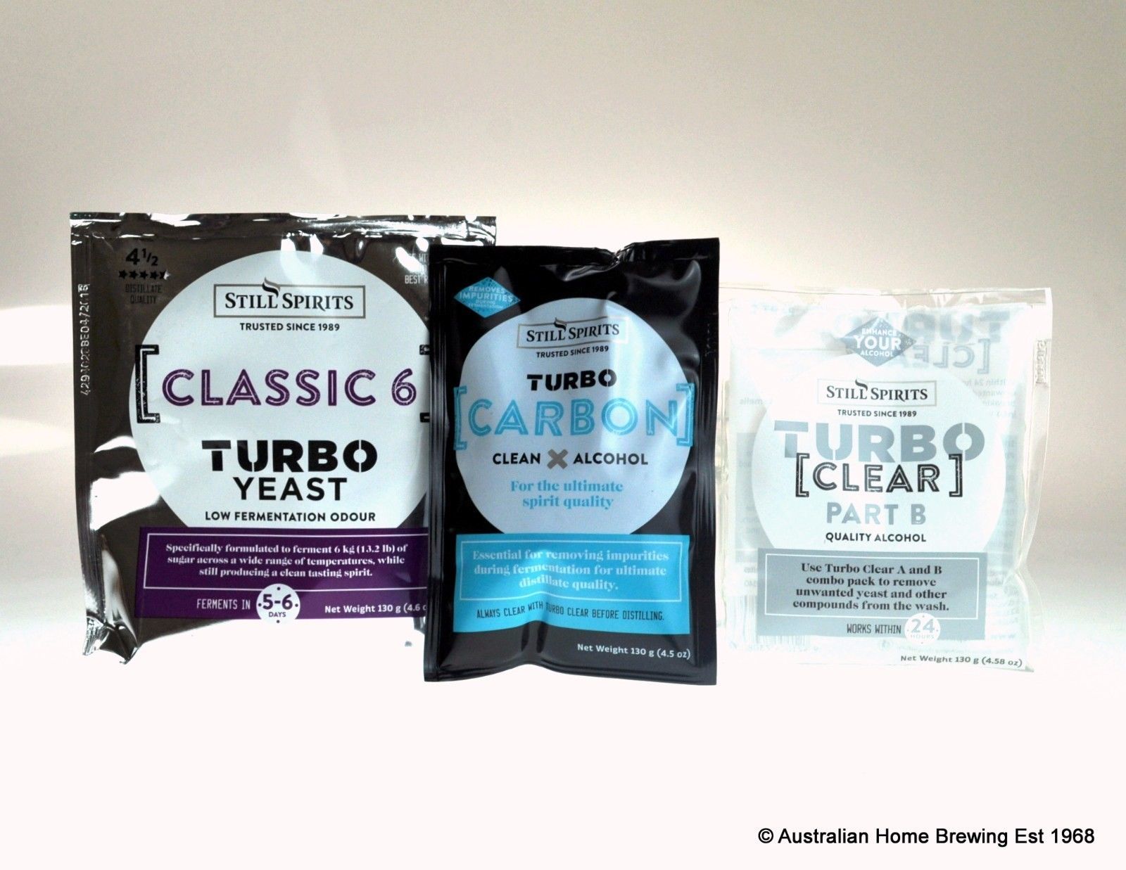 Still Spirits Classic 6 5 Pack - Turbo Yeast, Turbo Carbon & Turbo Clear | 5 x 25L
