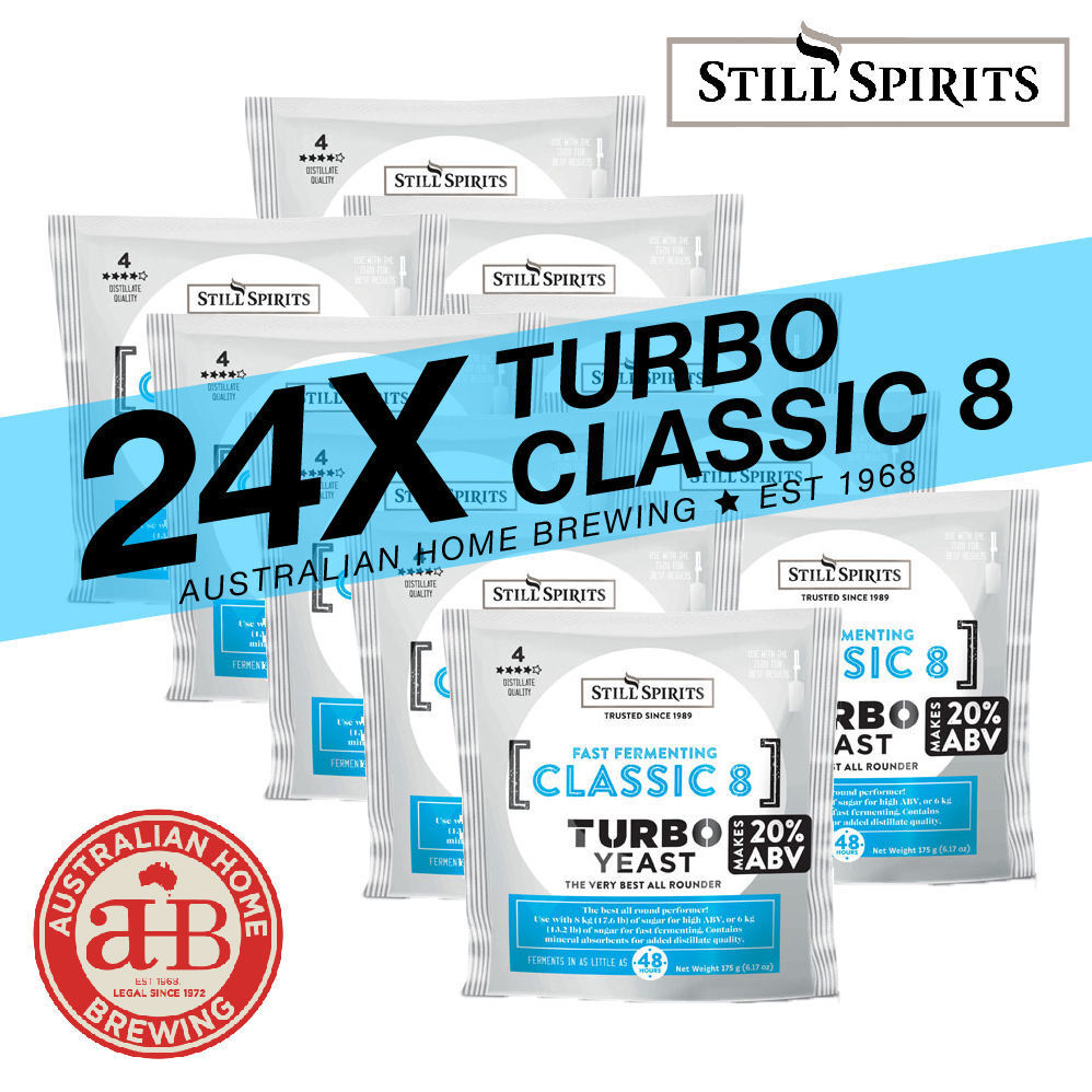 Still Spirits Classic 8 Turbo Yeast - 24 Pack | 24 x 25L Batches