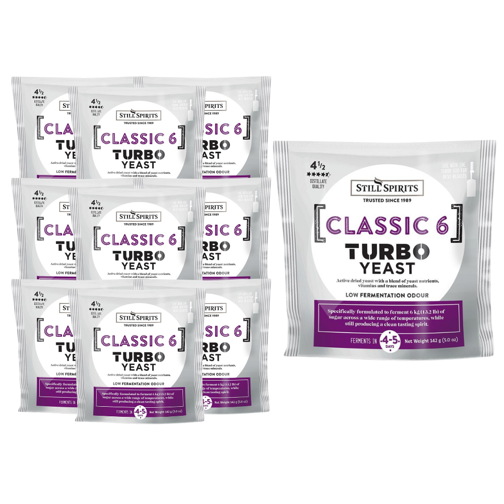 Still Spirits Turbo Classic 6 Yeast — turbo yeast for home distilling