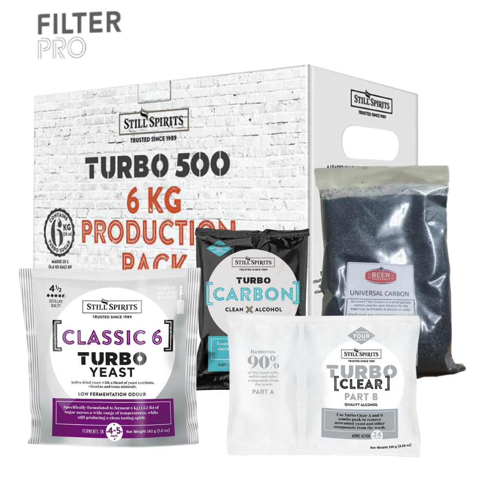 FILTER PRO CLASSIC 6 - 6kg Production Pack with Turbo Carbon, Turbo Clear & 500g Carbon — brewing additive for homebrewing