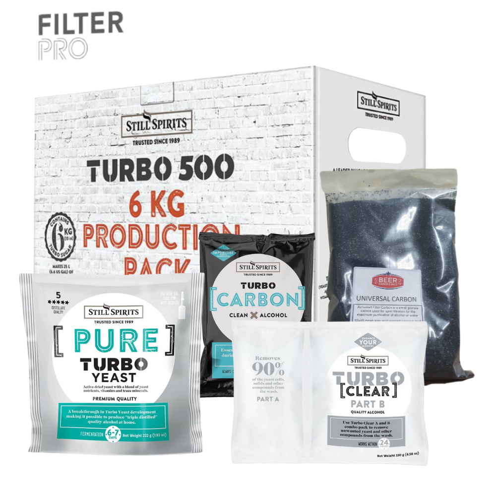 FILTER PRO PURE - 6kg Production Pack with Turbo Carbon, Turbo Clear & 500g Carbon — brewing additive for homebrewing