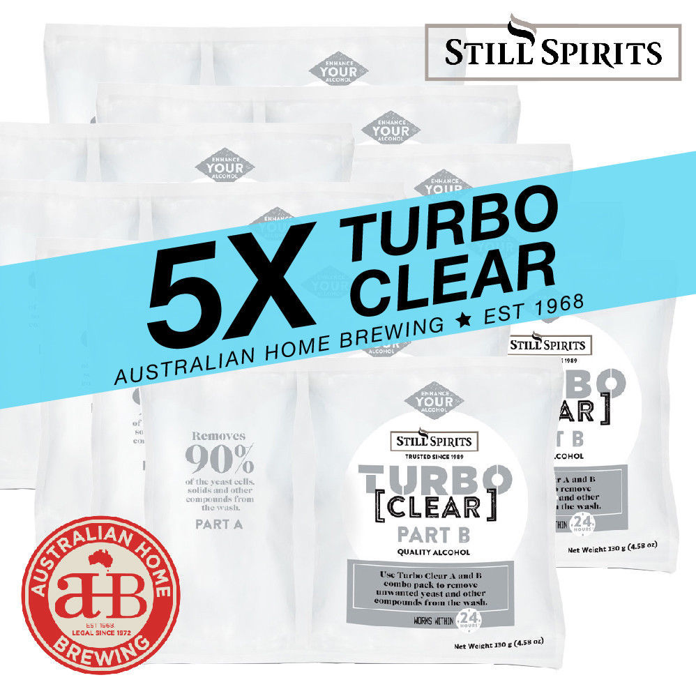 Still Spirits Classic 8 5 Pack - Turbo Yeast, Turbo Carbon & Turbo Clear | 5 x 25L
