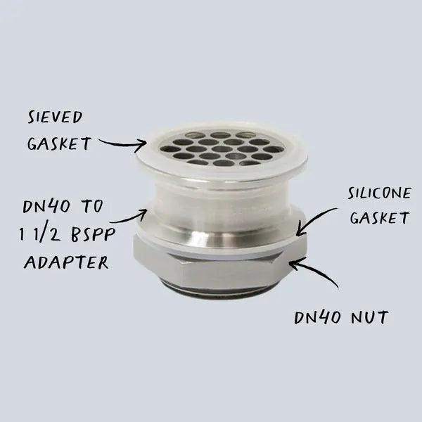 SS Create+ Threaded Adapter Set & 2 inch Tri-clamp
