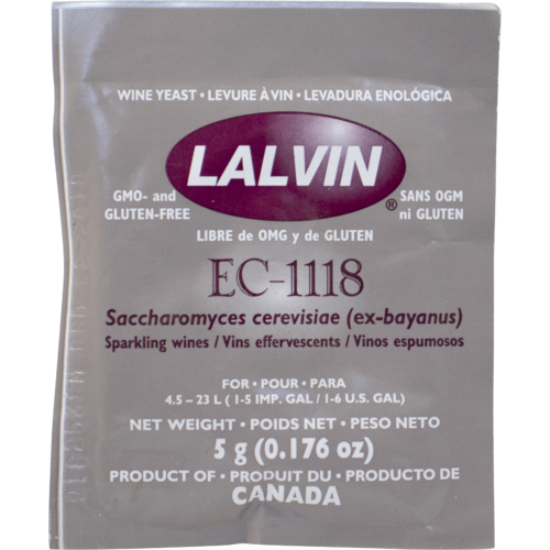 Wine Yeast - Lalvin EC1118 5g — wine making yeast