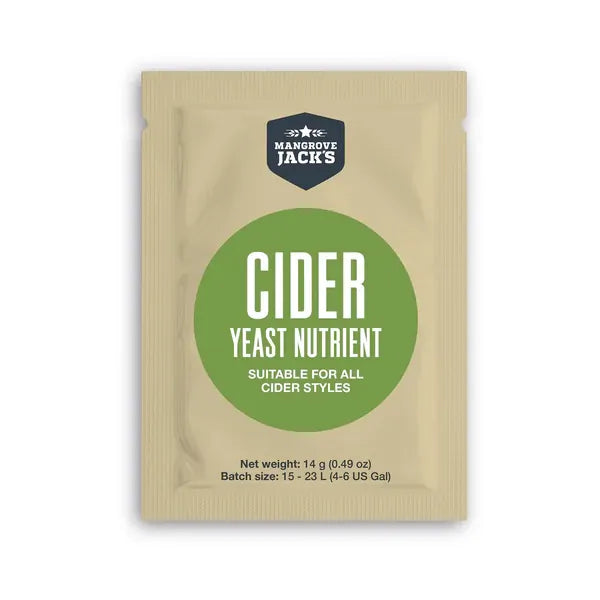 Mangrove Jack's Cider Nutrient 14g — brewing additive for homebrewing