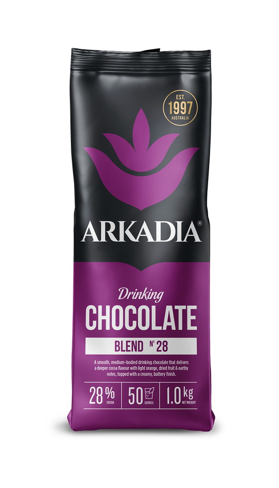 Arkadia Premium Drinking Chocolate 28% Coco 1kg — café and beverage supplies