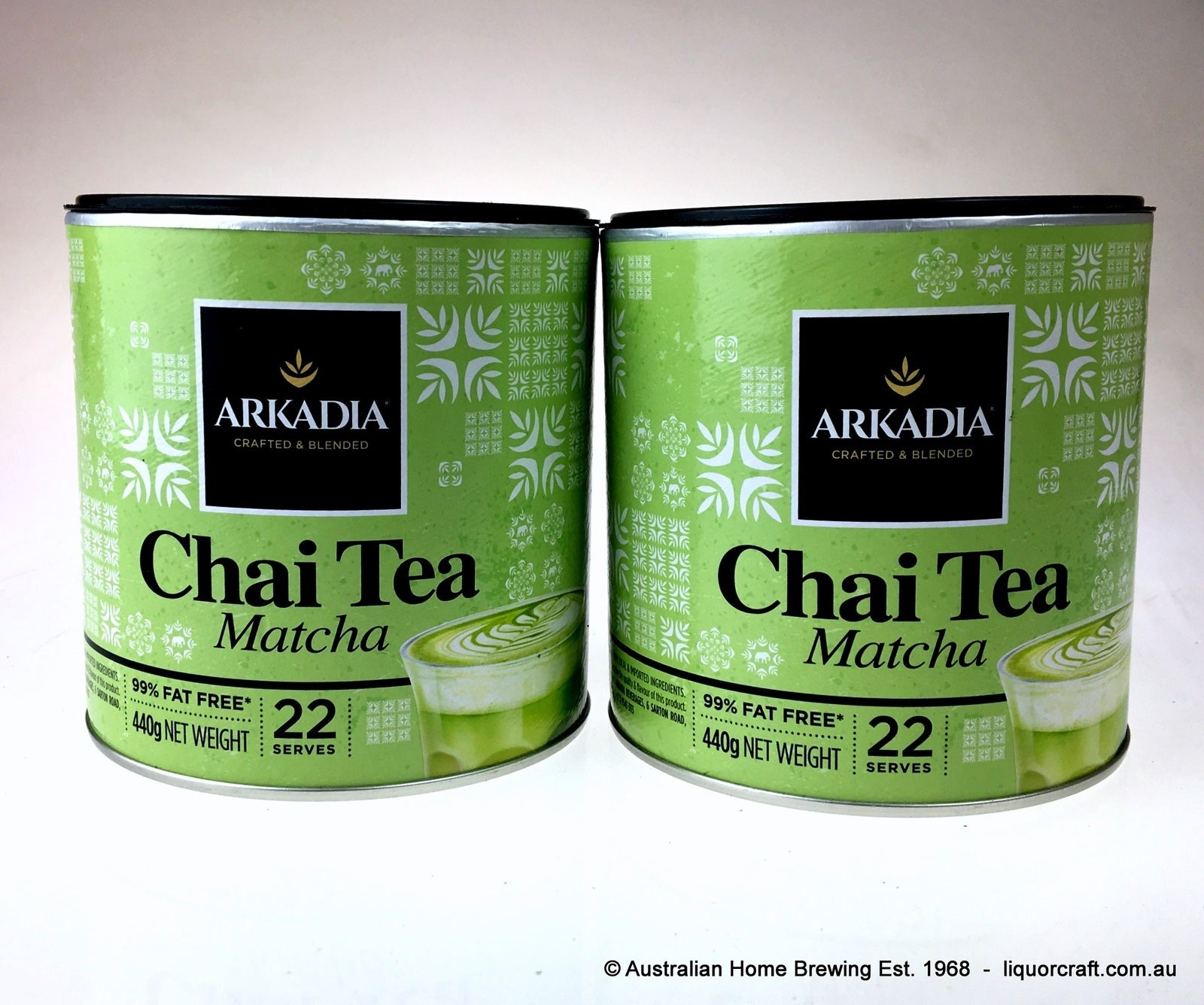 Arkadia Matcha Latte Chai 440g x2