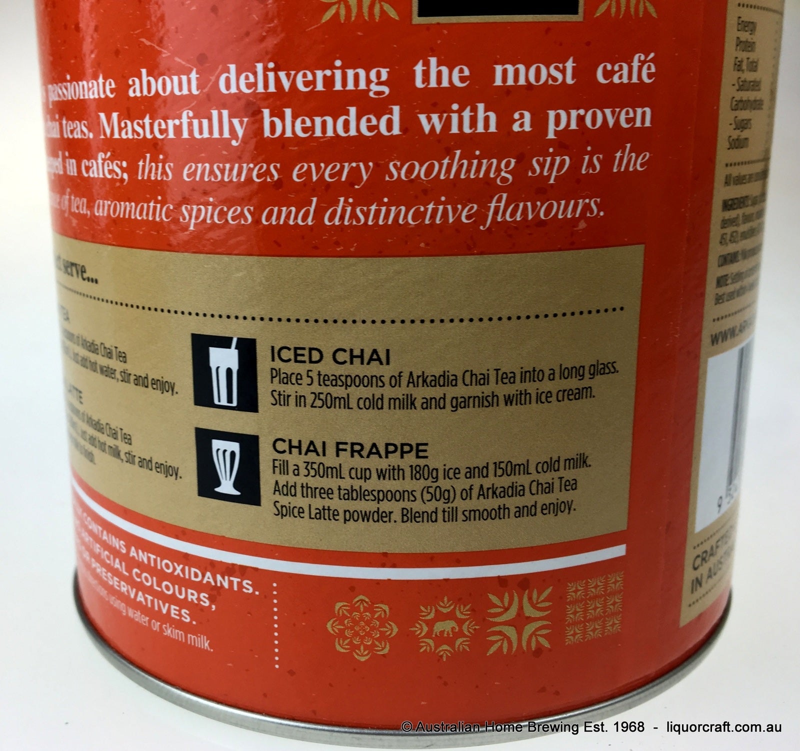 Arkadia Chai Spice 440g x6