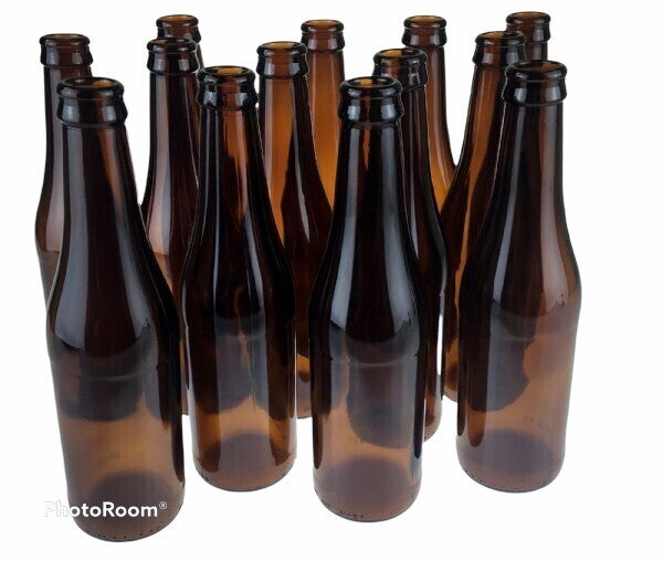 Bottle 330ml amber pry-off glass x40