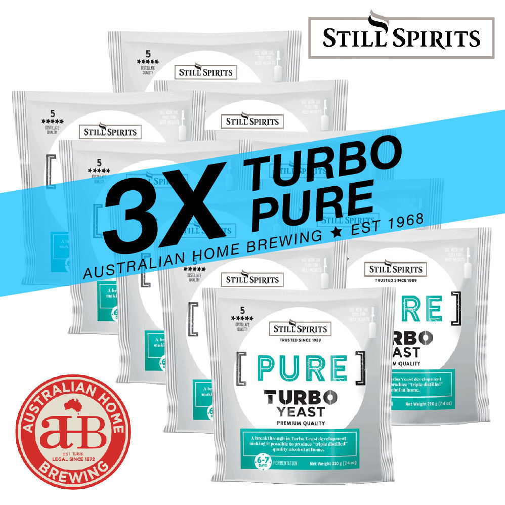 Still Spirits Turbo Pure 3 Pack - Turbo Yeast, Turbo Carbon & Turbo Clear | 3 x 25L
