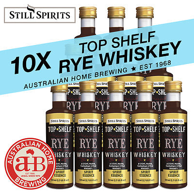 Still Spirits Top Shelf Rye Whiskey Essence - 10 Pack