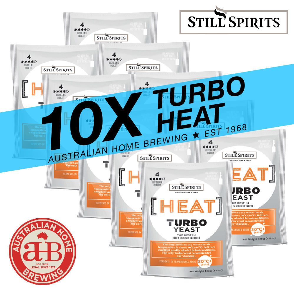Still Spirits Heat Turbo Yeast - 10 Pack