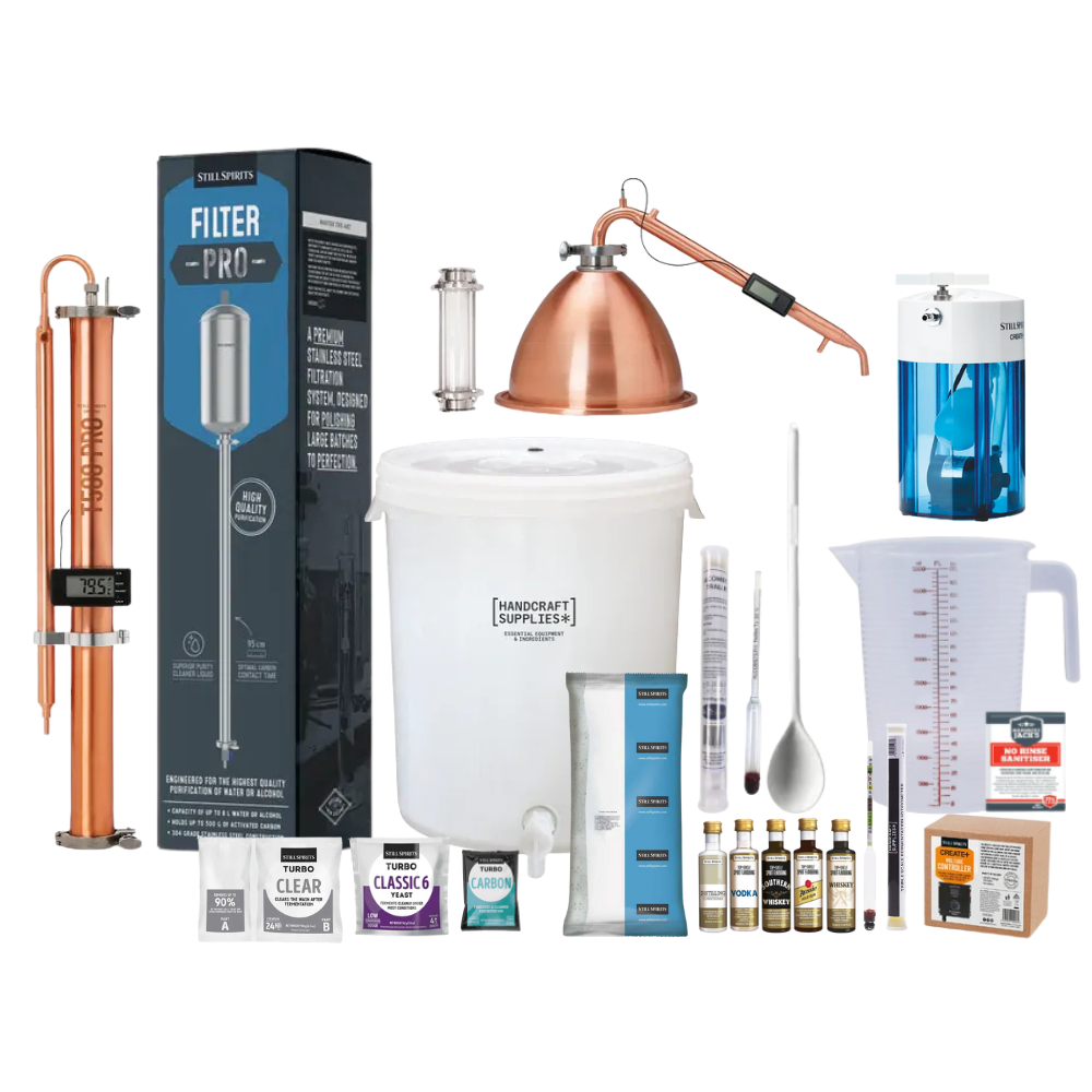 ULTIMATE TURBO 500 COPPER, ALEMBIC POT STILL & FILTER PRO SYSTEM Distillery Kit
