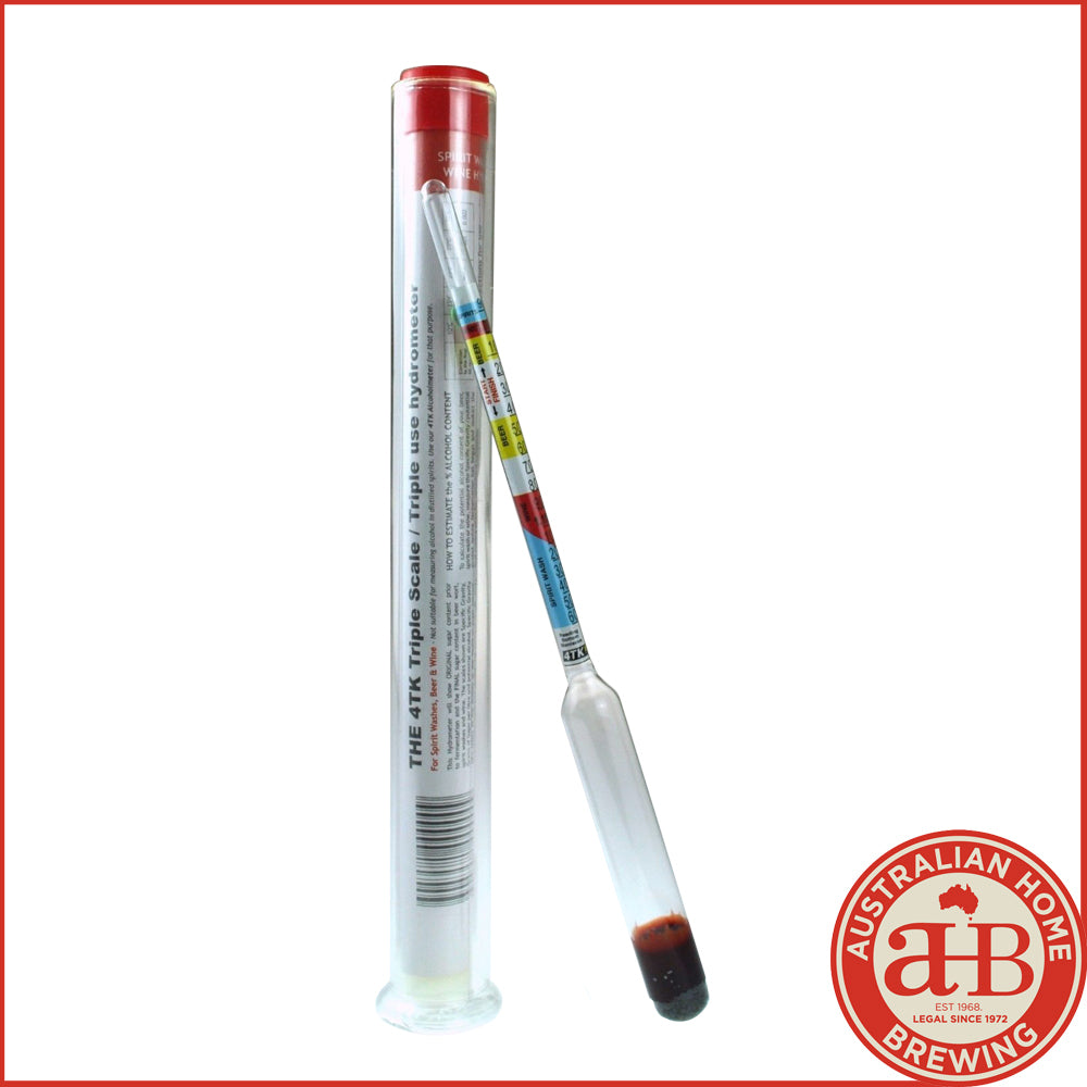 Hydrometer 3 scale & Test Flask Test Tube
