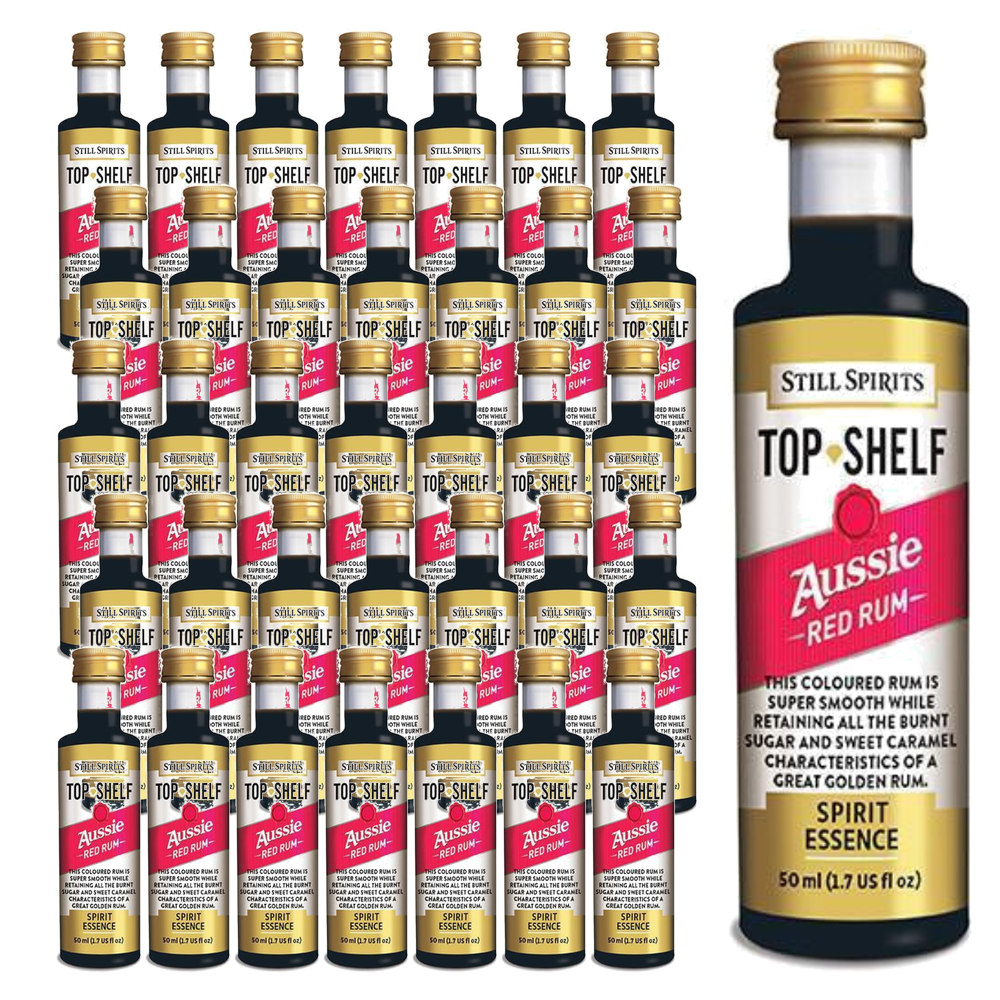 36 x Still Spirits Top Shelf Aussie Red Rum Essence homebrew spirit making essence