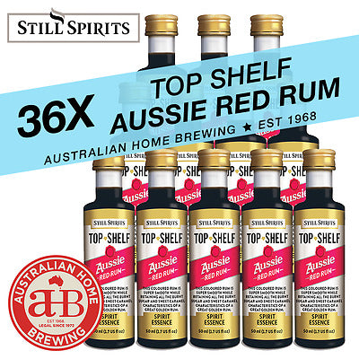 Still Spirits Top Shelf Aussie Red Rum Essence homebrew spirit making essence — Rum spirit essence for home distilling