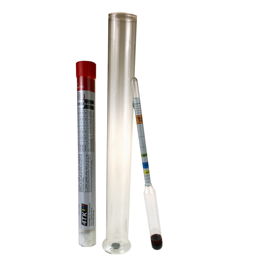 Alcholometer & Test Flask — distilling still and equipment