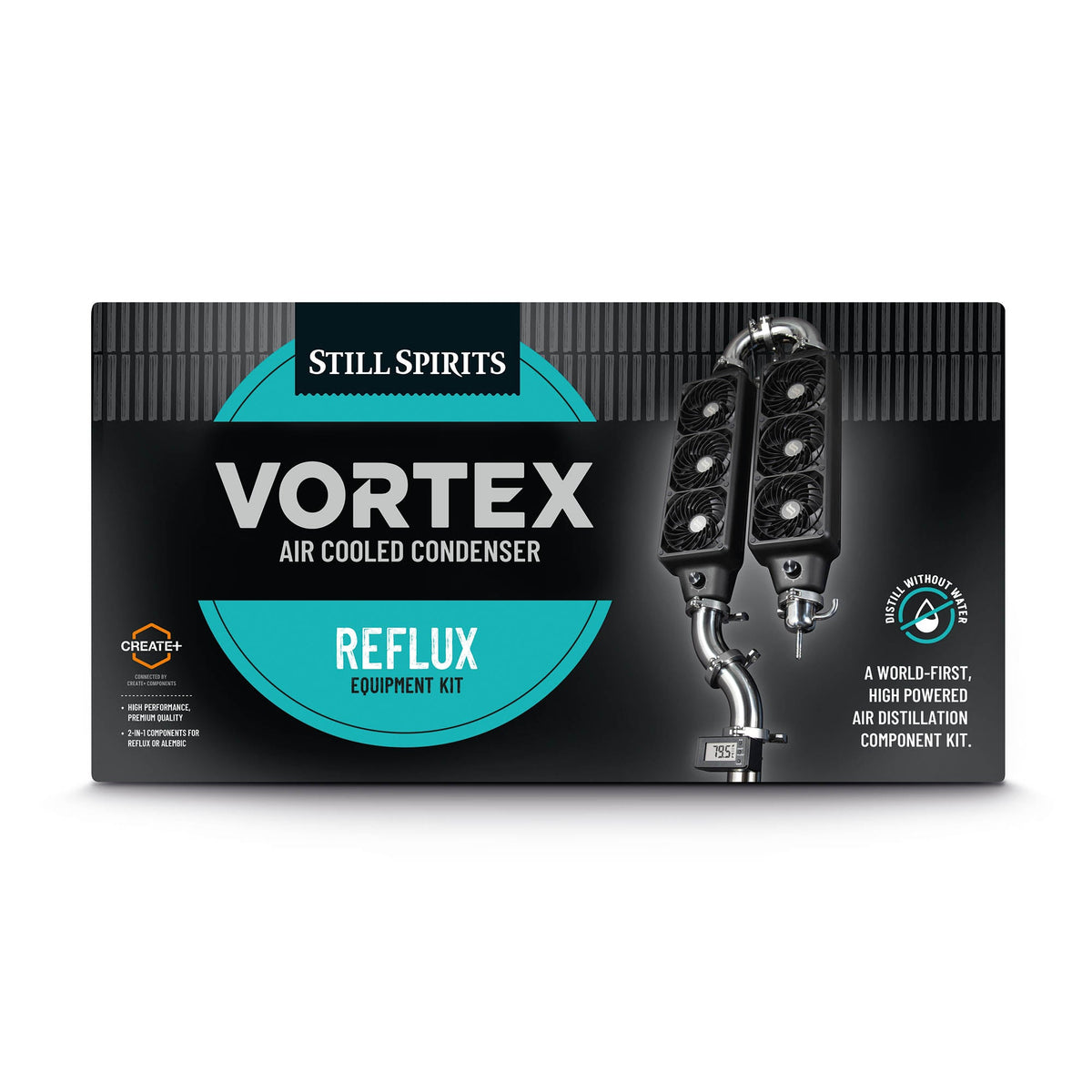 Vortex reflux equipment kit retail box, front
