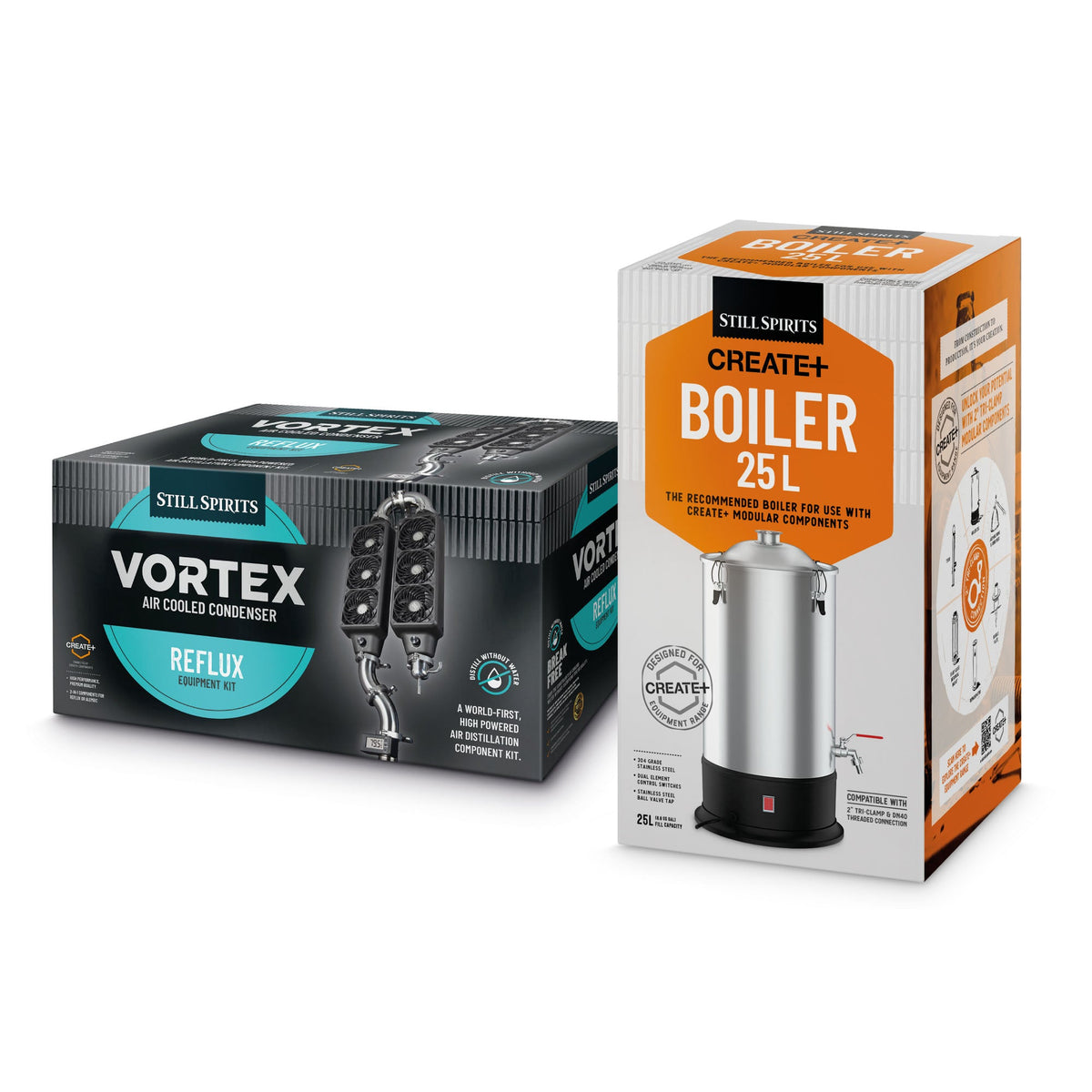 Vortex reflux still kit with the Create+ 25L boiler