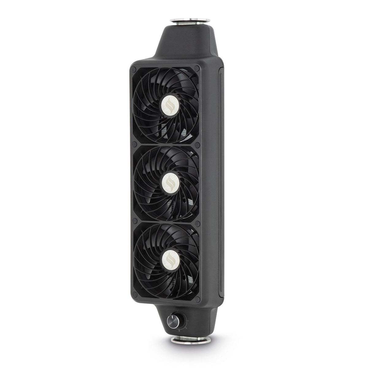 Still Spirits Vortex air cooled condenser module, three fans and finned stainless core