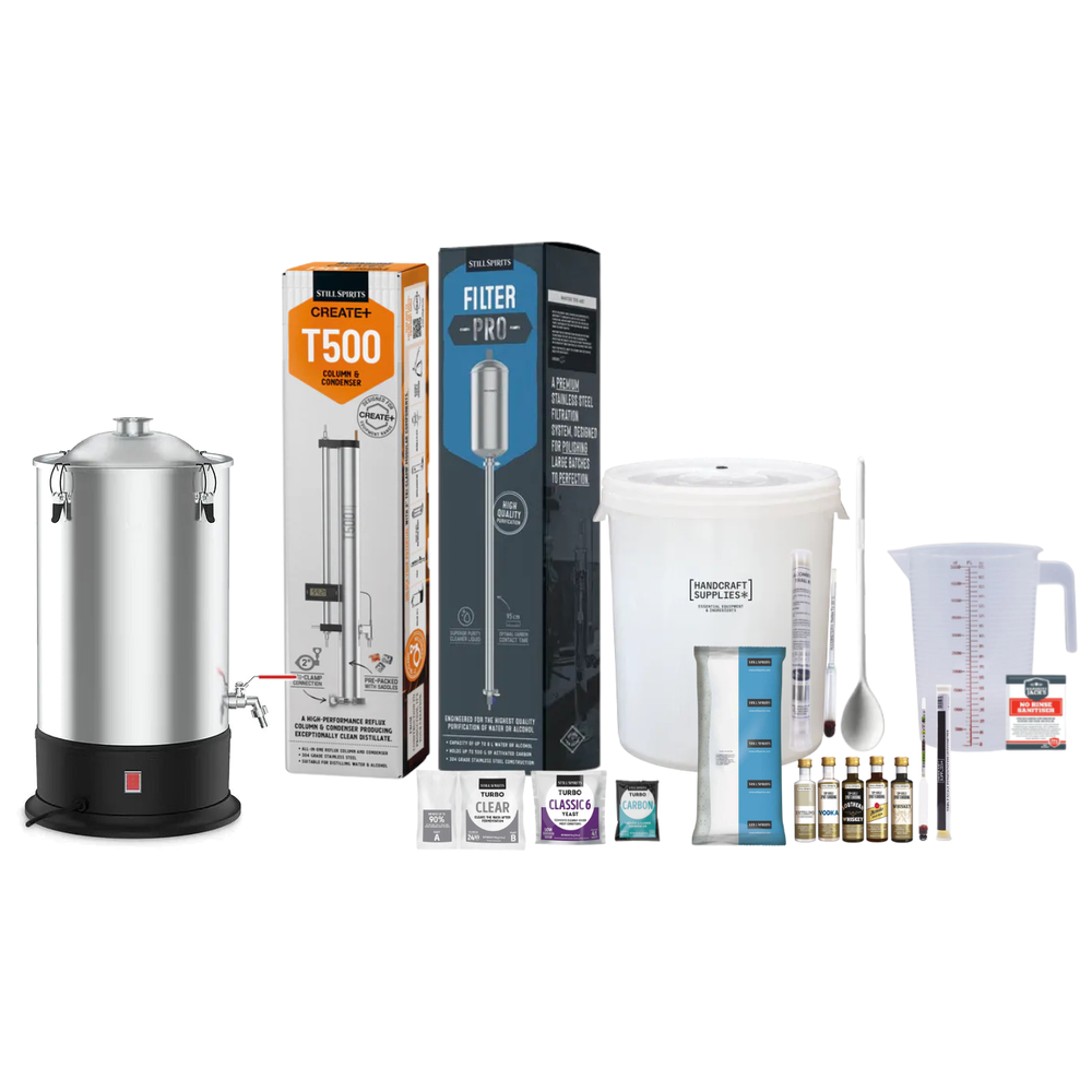 Turbo 500 Stainless Steel Pro Kit with 25L boiler, Filter Pro, fermenter and first-wash consumables