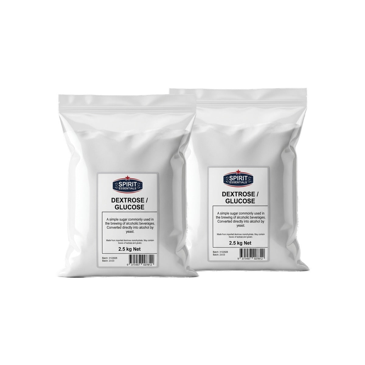 Production pack Air Still TWIN pack 2x 2.5kg Dextrose