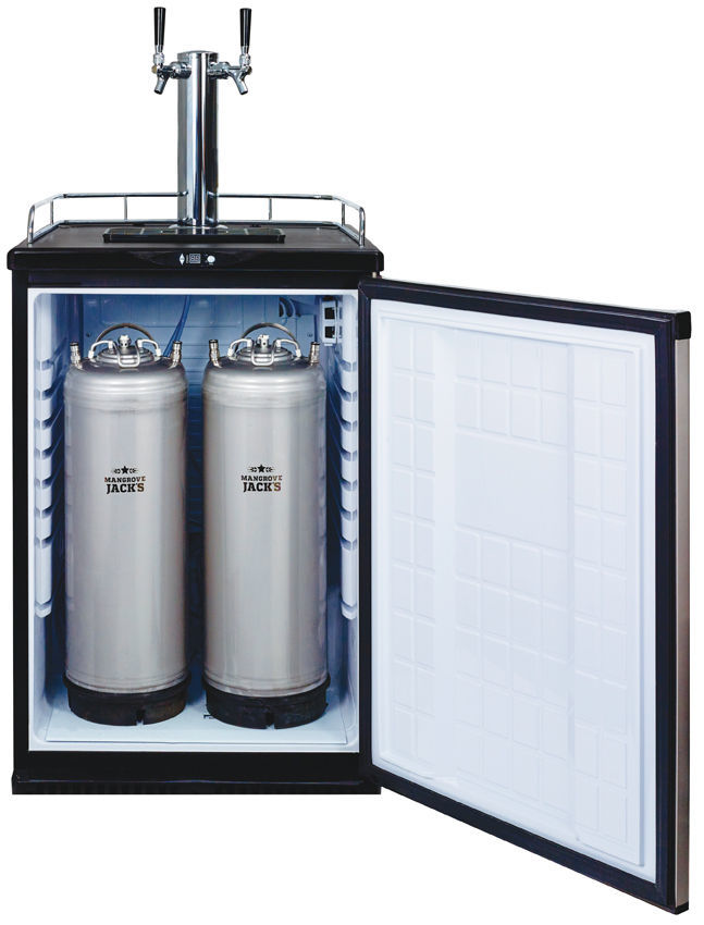 twin tap kegerator