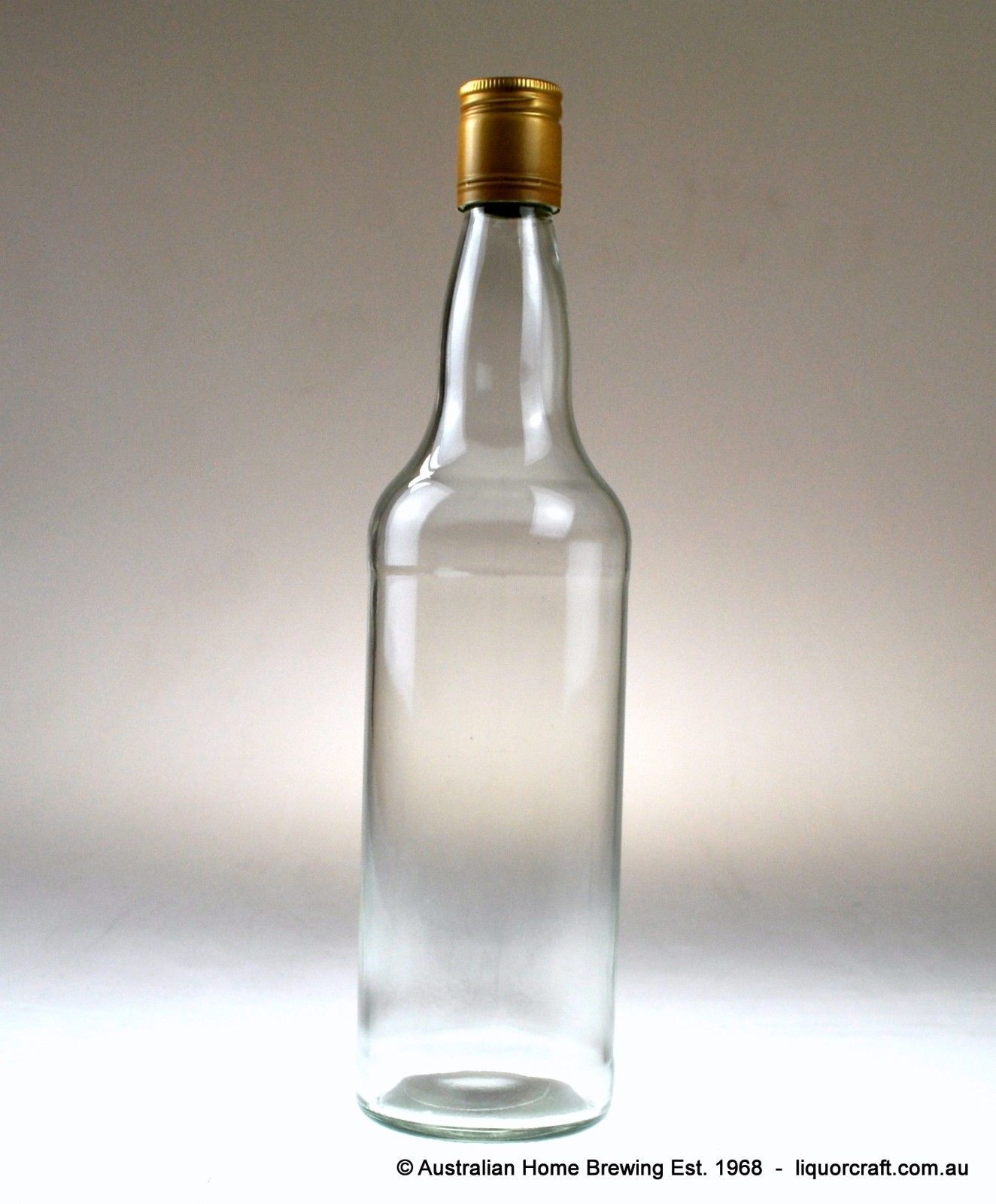 Home Brew Spirit Bottles glass Round & screw cap 700ml x6 home brewing
