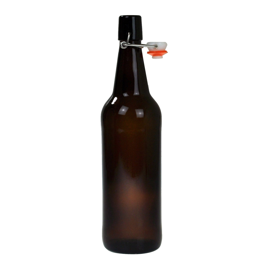 Flip Top Beer Bottle 750ml x24 swing top bottle kombucha amber glass