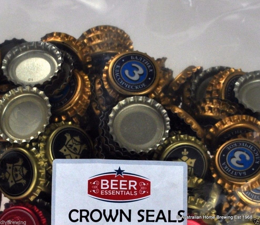 800 Mixed Colour Crown Seals Bottle Caps beer home brew bottling bottle