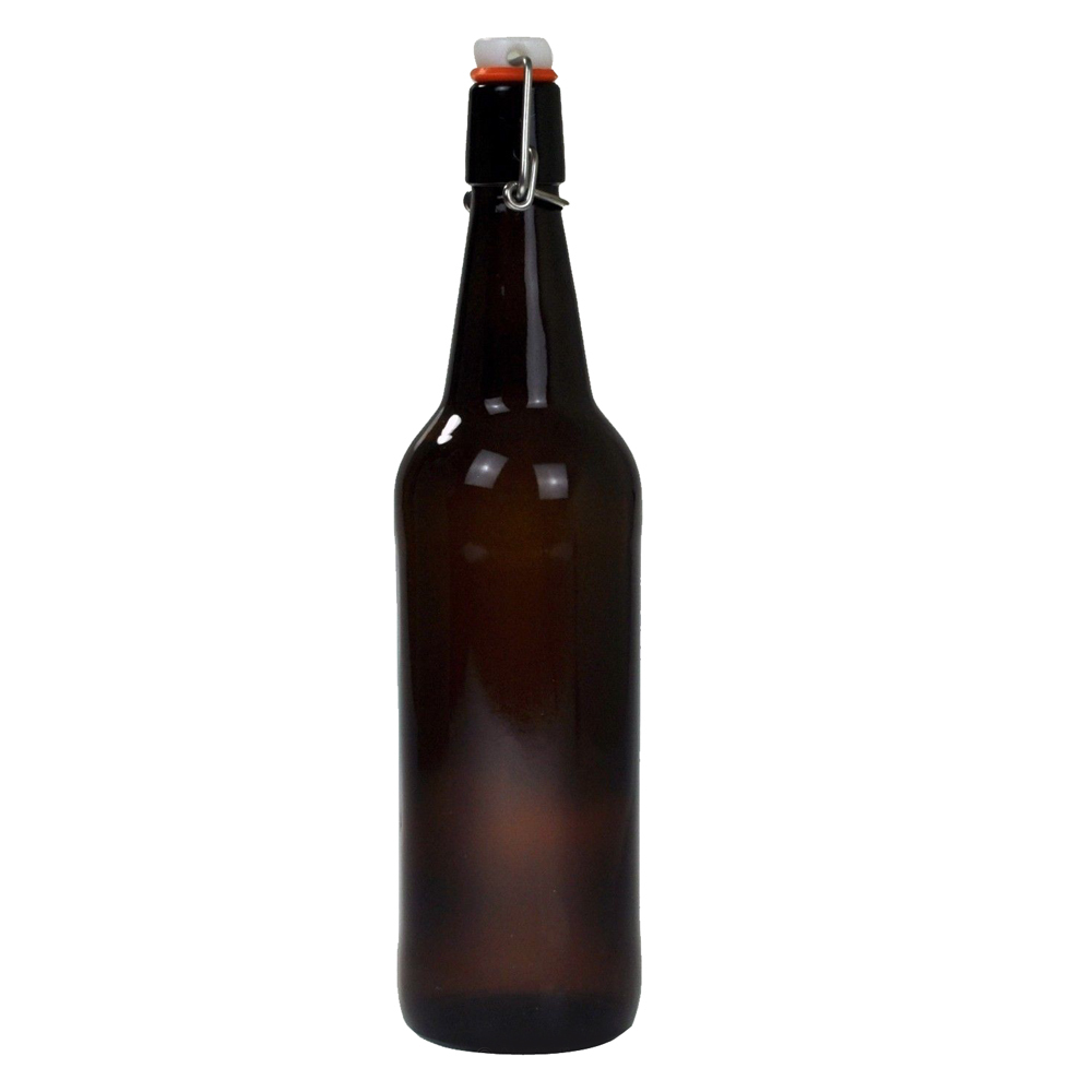Flip Top Beer Bottle 750ml x24 swing top bottle kombucha amber glass
