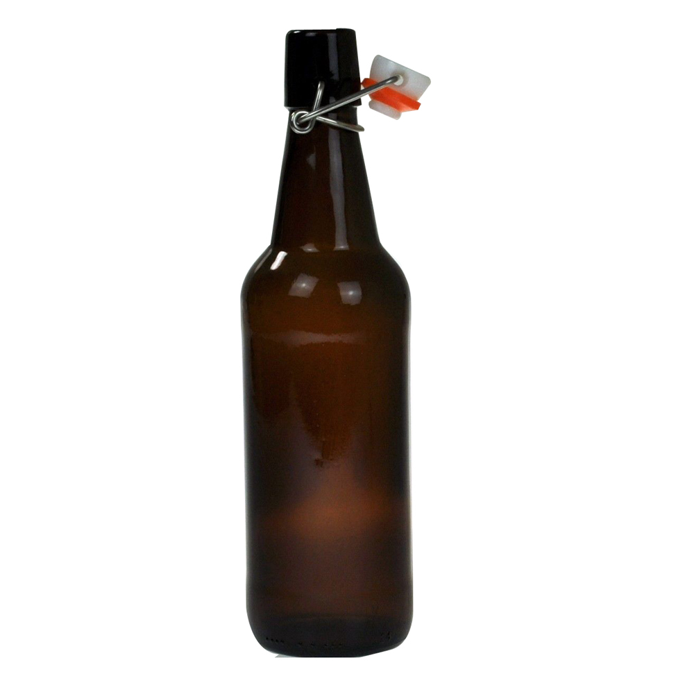 Flip Top Beer Bottle 500ml x24 swing top bottle kombucha amber glass