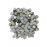 Crown Seals x 100 White Beer Bottle Caps image