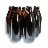 Beer Bottle 750ml HEAVY Amber Glass ctn 12 image