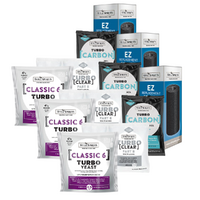 3 xTurbo Classic 6, EZ Carbon, Turbo Carbon & Clear image