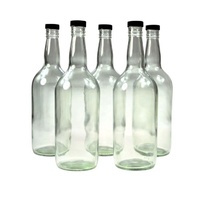 8 x Spirit Bottle Glass 1125ml & cap image