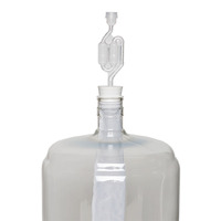 Carboy Glass 23L +bung +airlock + thermometer - demijohn image